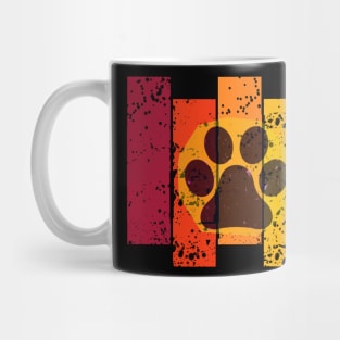 Colourful dog paw Mug